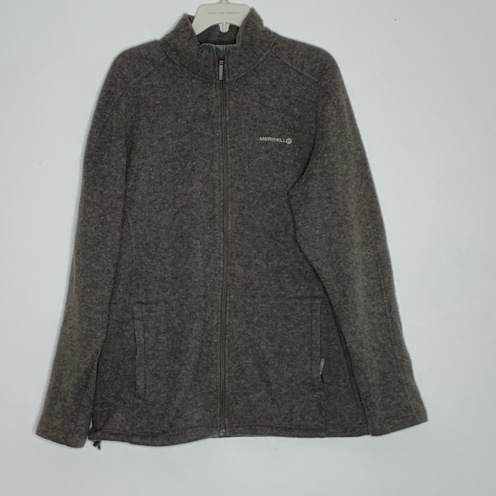 Wool Merrell zip up sweater